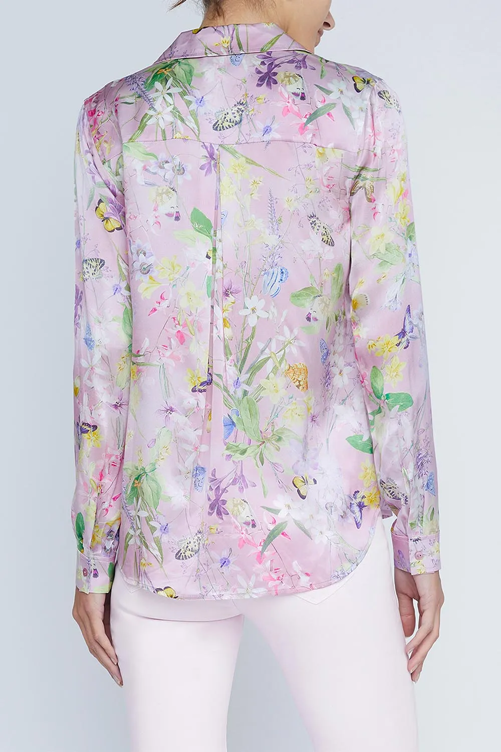 Tyler Blouse - Lilac Snow Botanical Butterfly