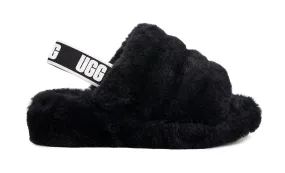 UGG Fluff Yeah Slide Women | Black (1095119)