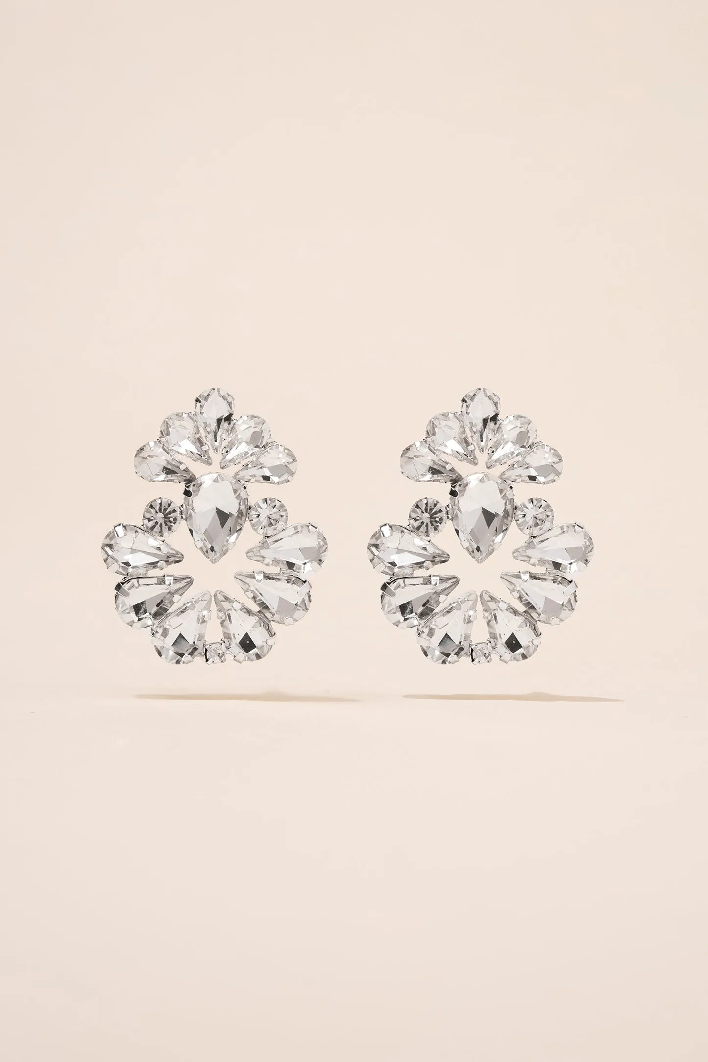 Valerie Floral Rhinestone Earrings