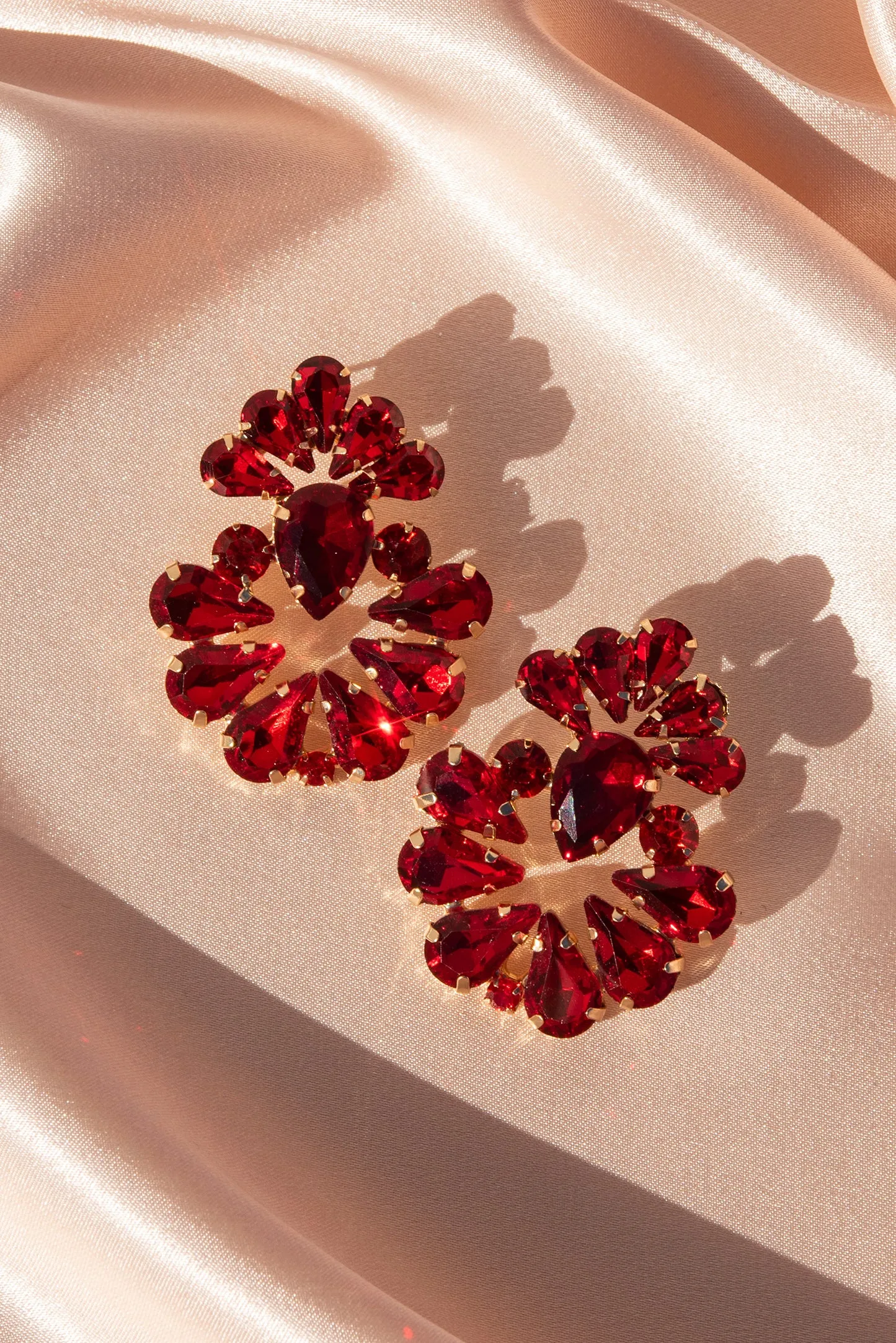 Valerie Floral Rhinestone Earrings