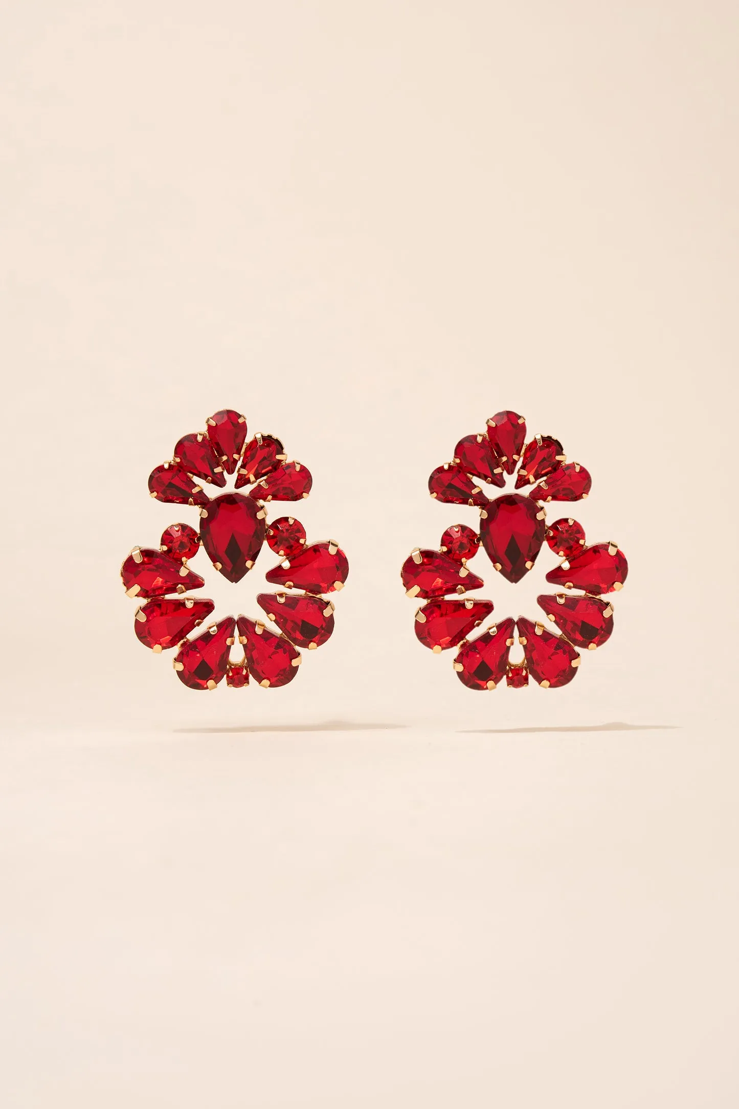 Valerie Floral Rhinestone Earrings