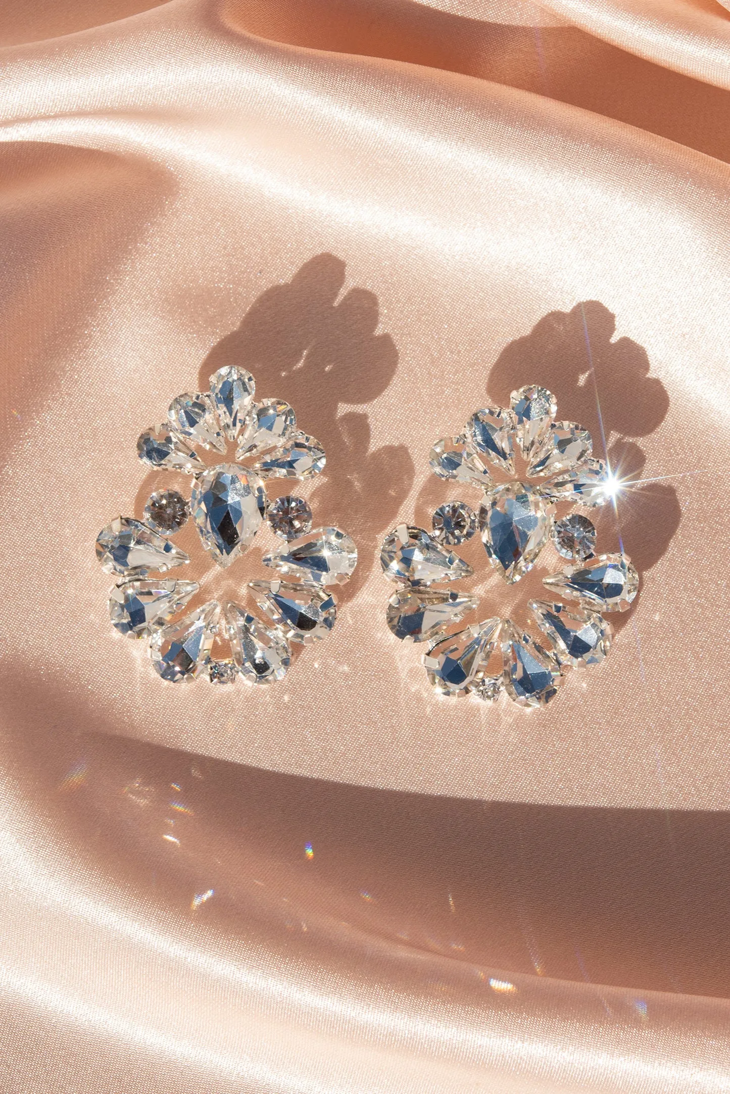 Valerie Floral Rhinestone Earrings