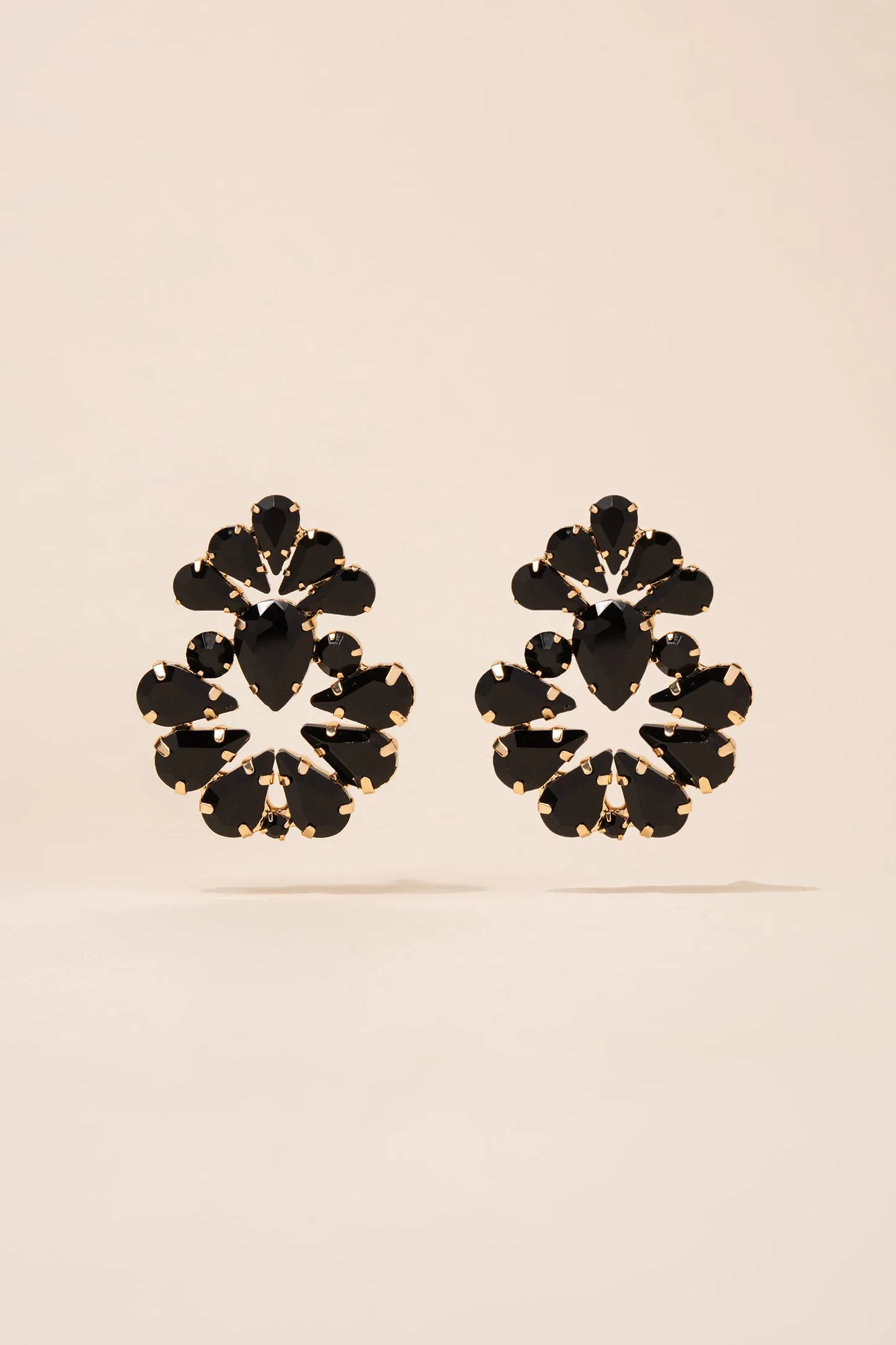 Valerie Floral Rhinestone Earrings