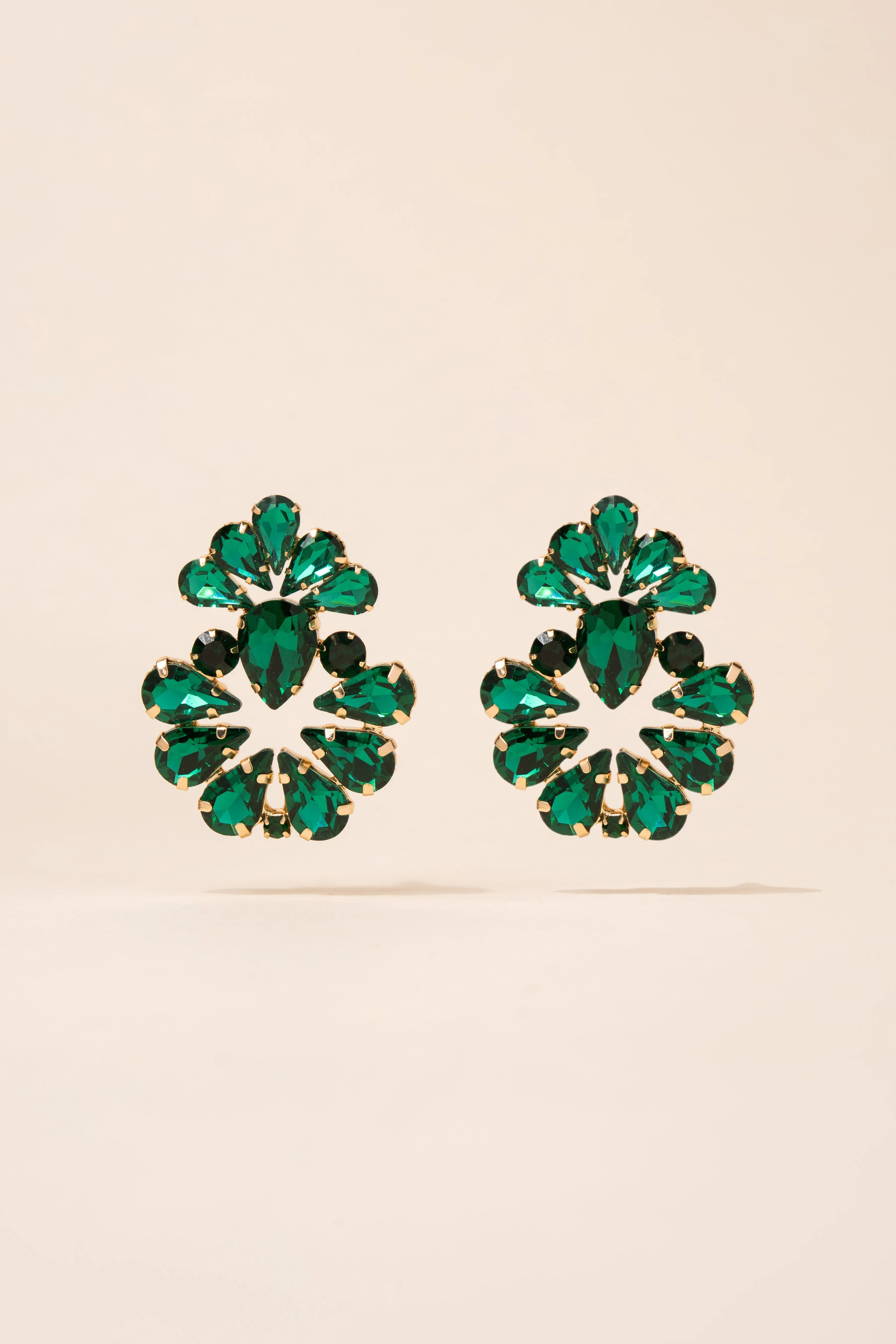 Valerie Floral Rhinestone Earrings