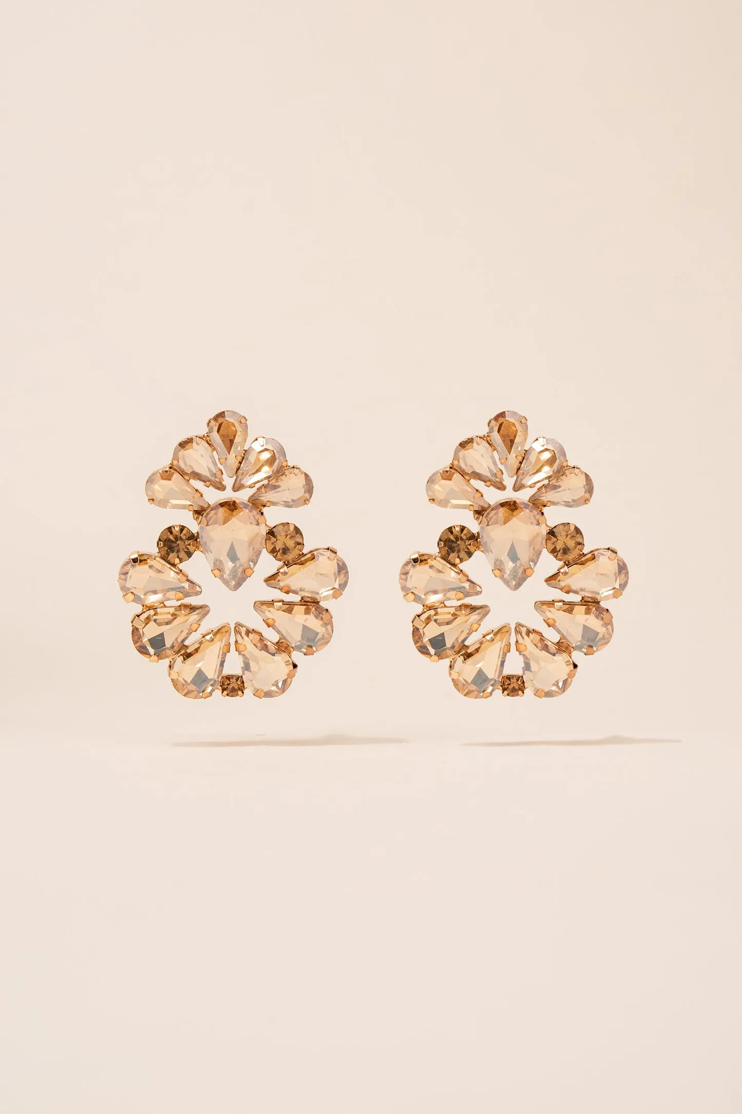 Valerie Floral Rhinestone Earrings