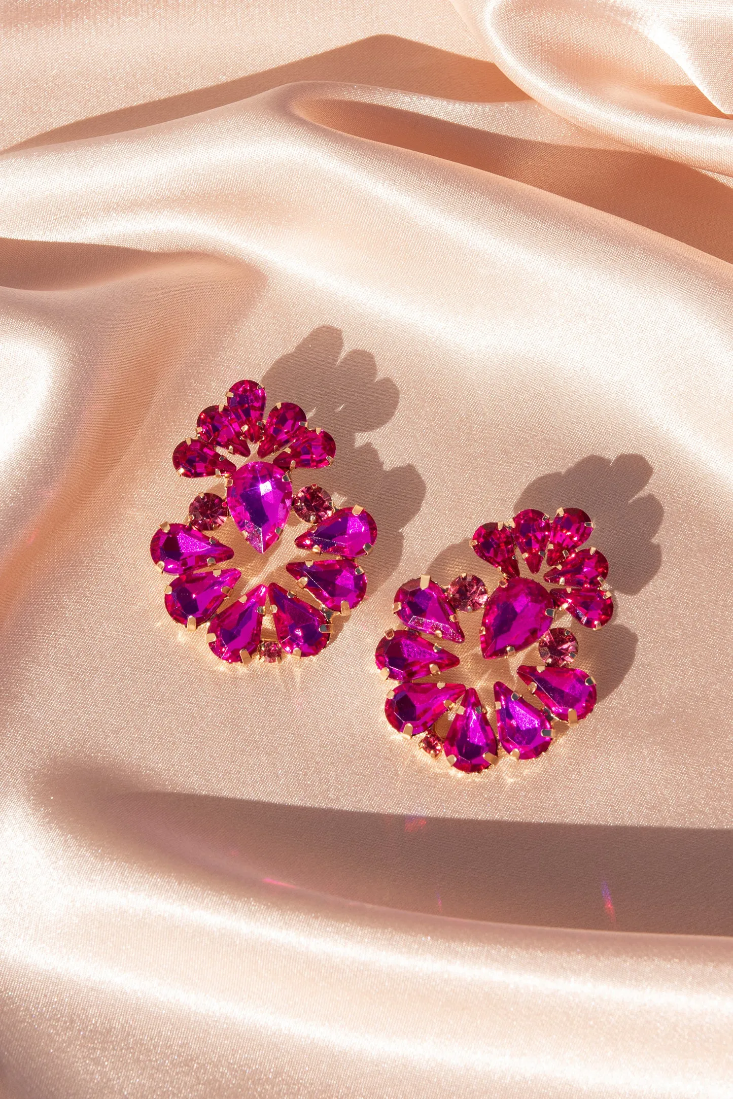 Valerie Floral Rhinestone Earrings