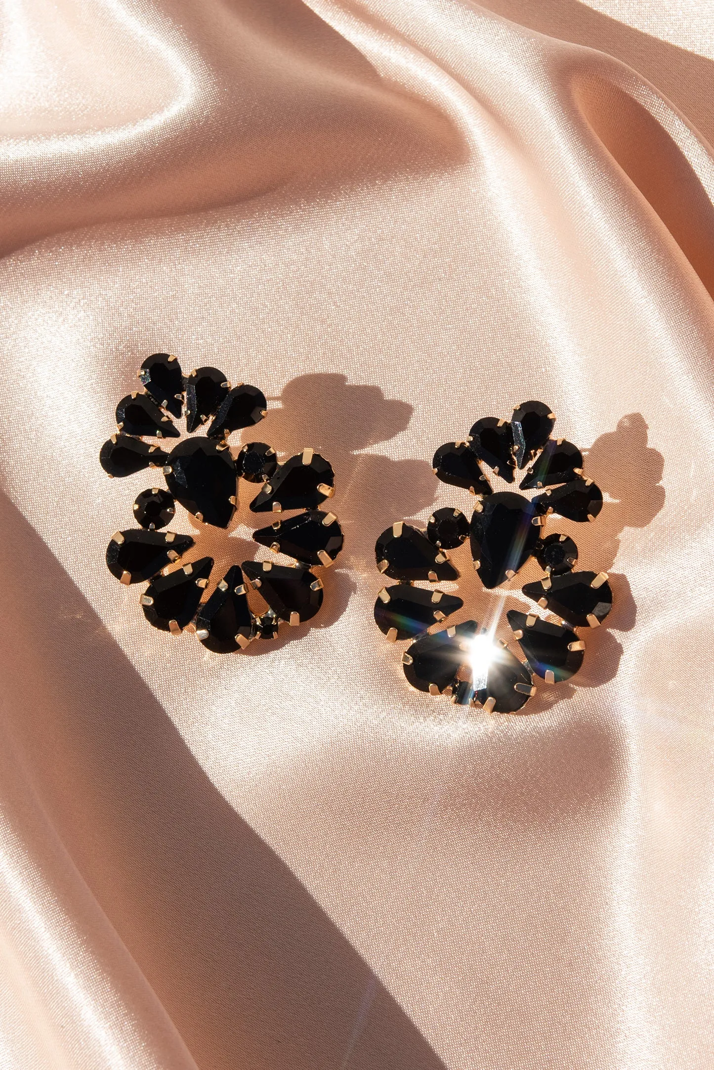 Valerie Floral Rhinestone Earrings