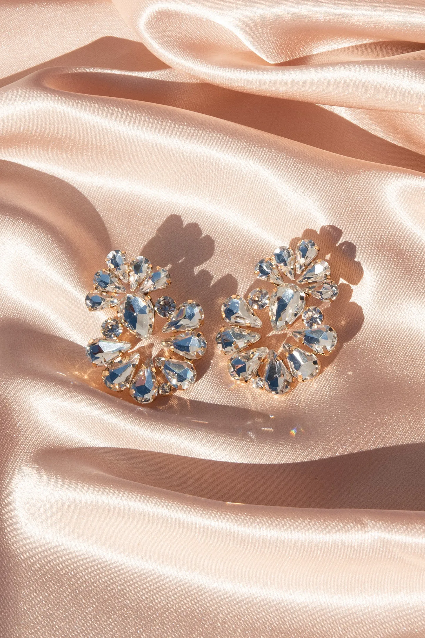 Valerie Floral Rhinestone Earrings