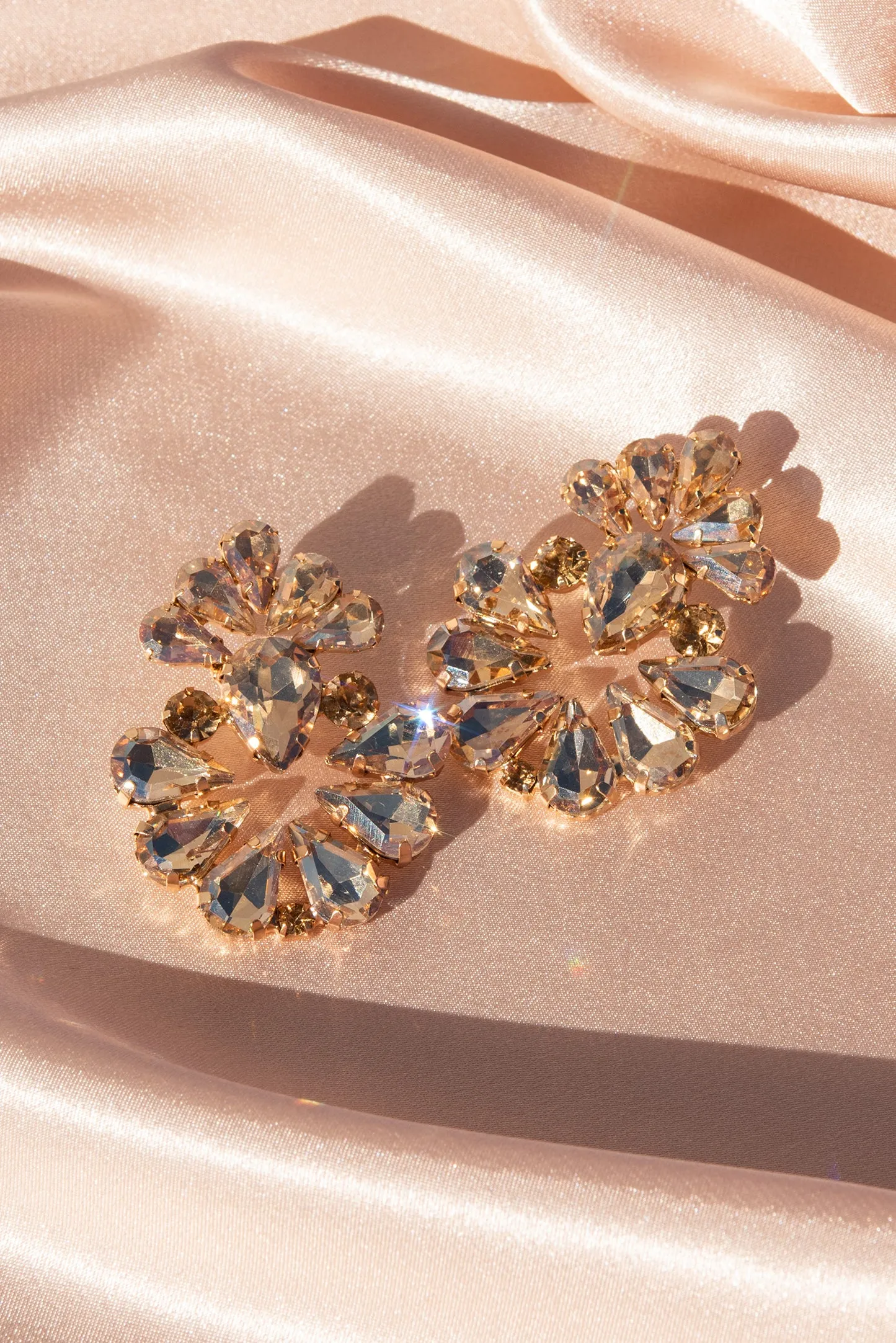 Valerie Floral Rhinestone Earrings