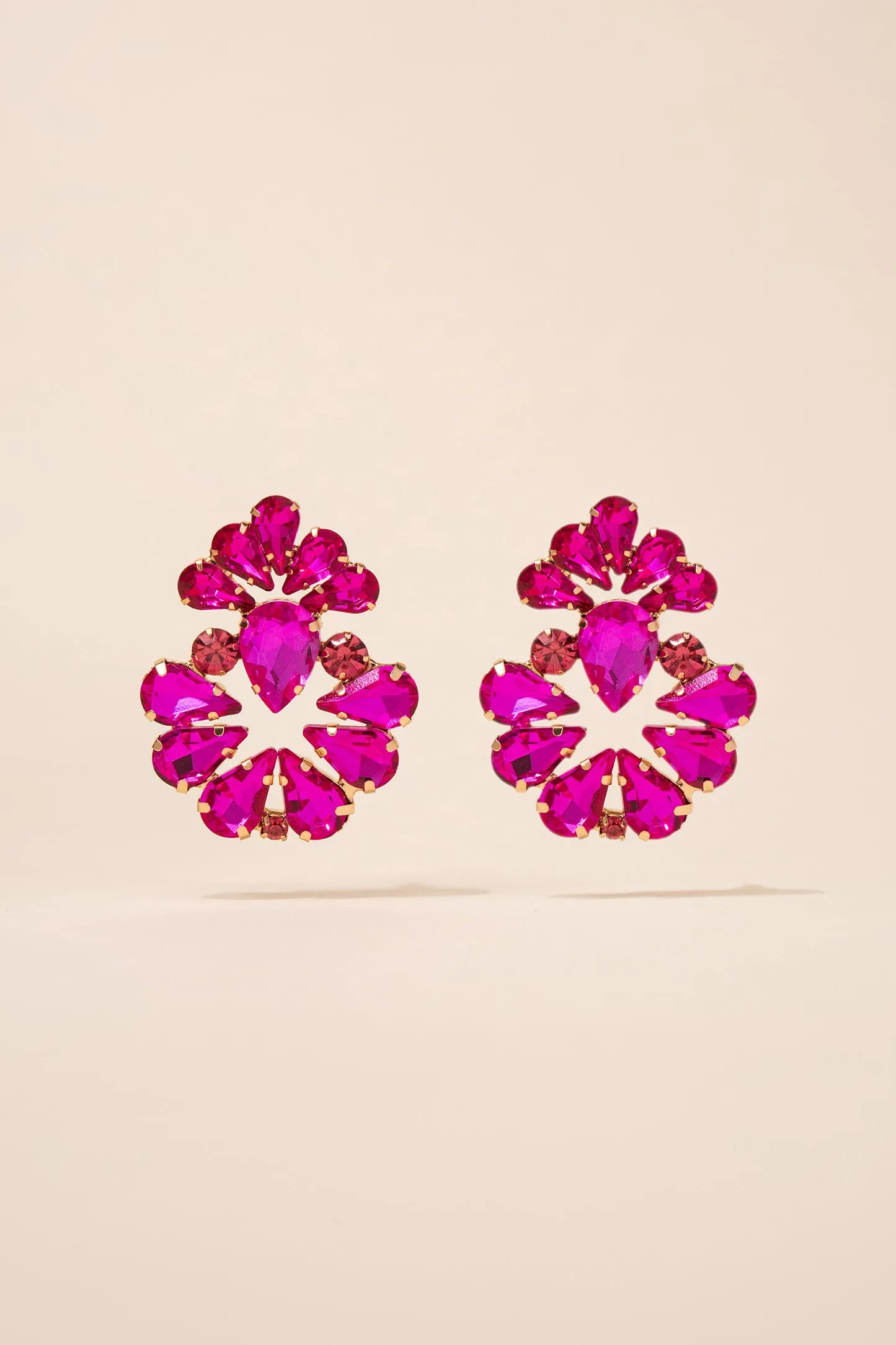 Valerie Floral Rhinestone Earrings