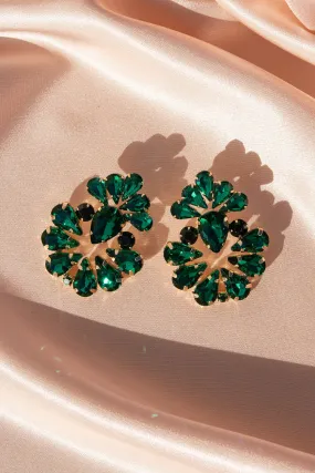 Valerie Floral Rhinestone Earrings