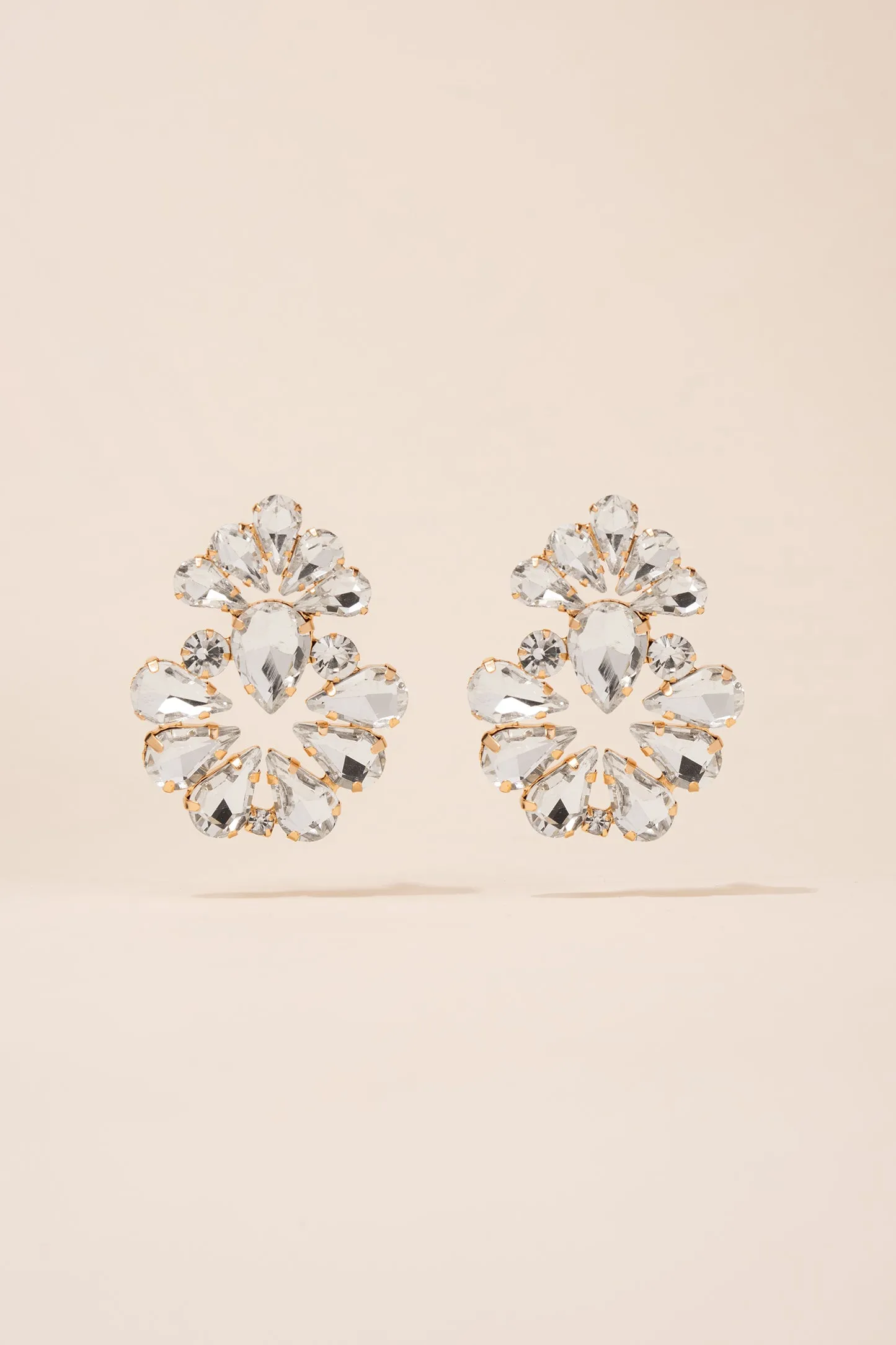 Valerie Floral Rhinestone Earrings