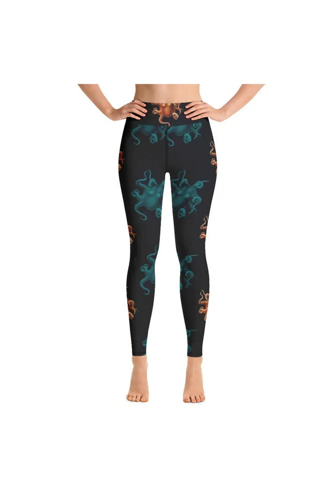 Vintage Octopus Yoga Leggings