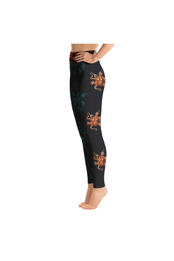 Vintage Octopus Yoga Leggings