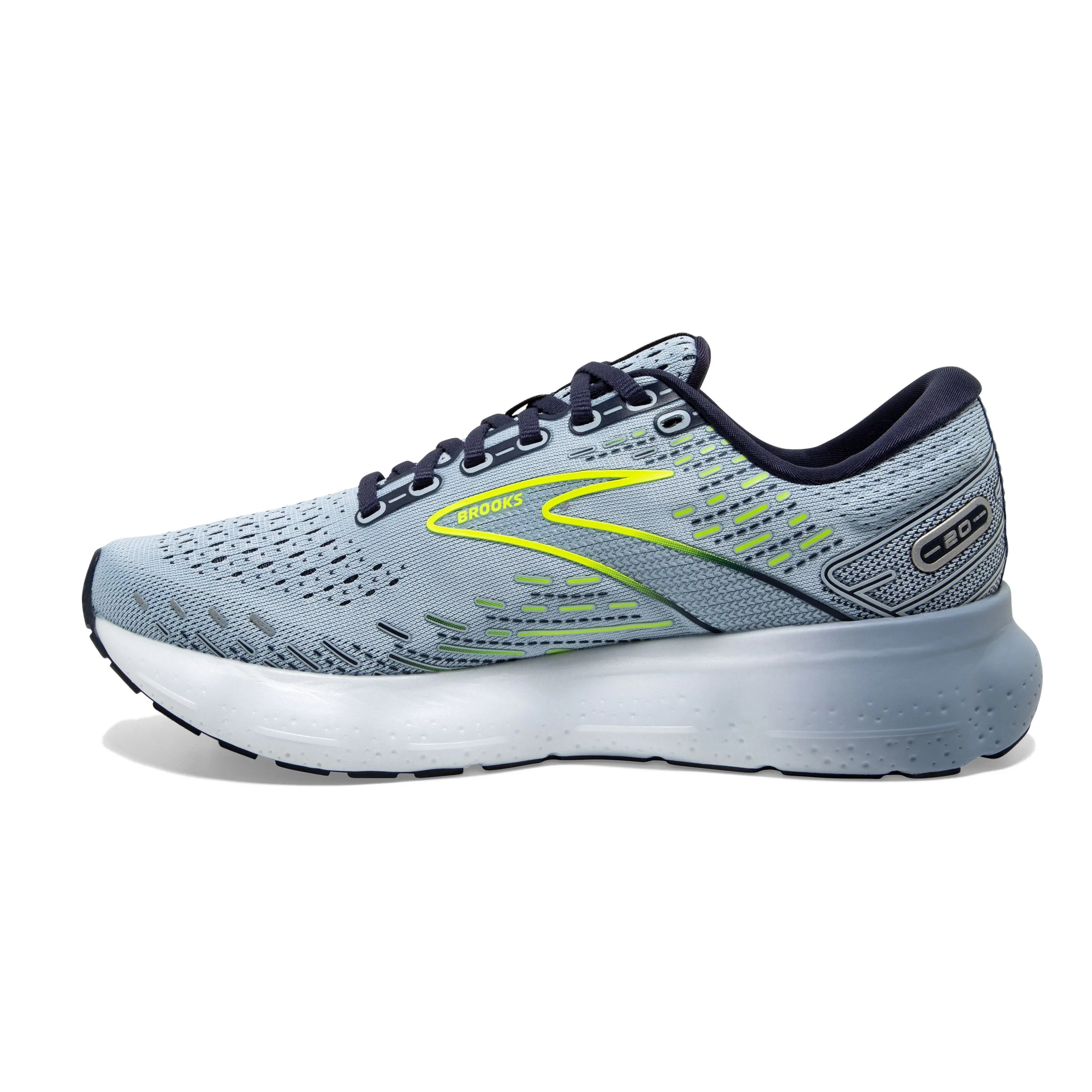 W Brooks Glycerin 20 Light Blue/Peacoat/Nightlife