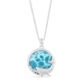 Whale Pendant Necklace - Larimar