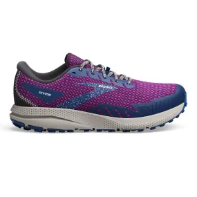 Women's Brooks Divide 4, Purple/Navy/Oyster, 9 B Medium