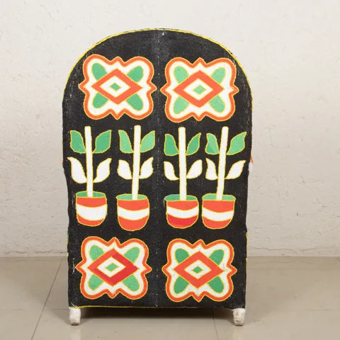 Yoruba Beaded Arm Chair Set of 2 | Black