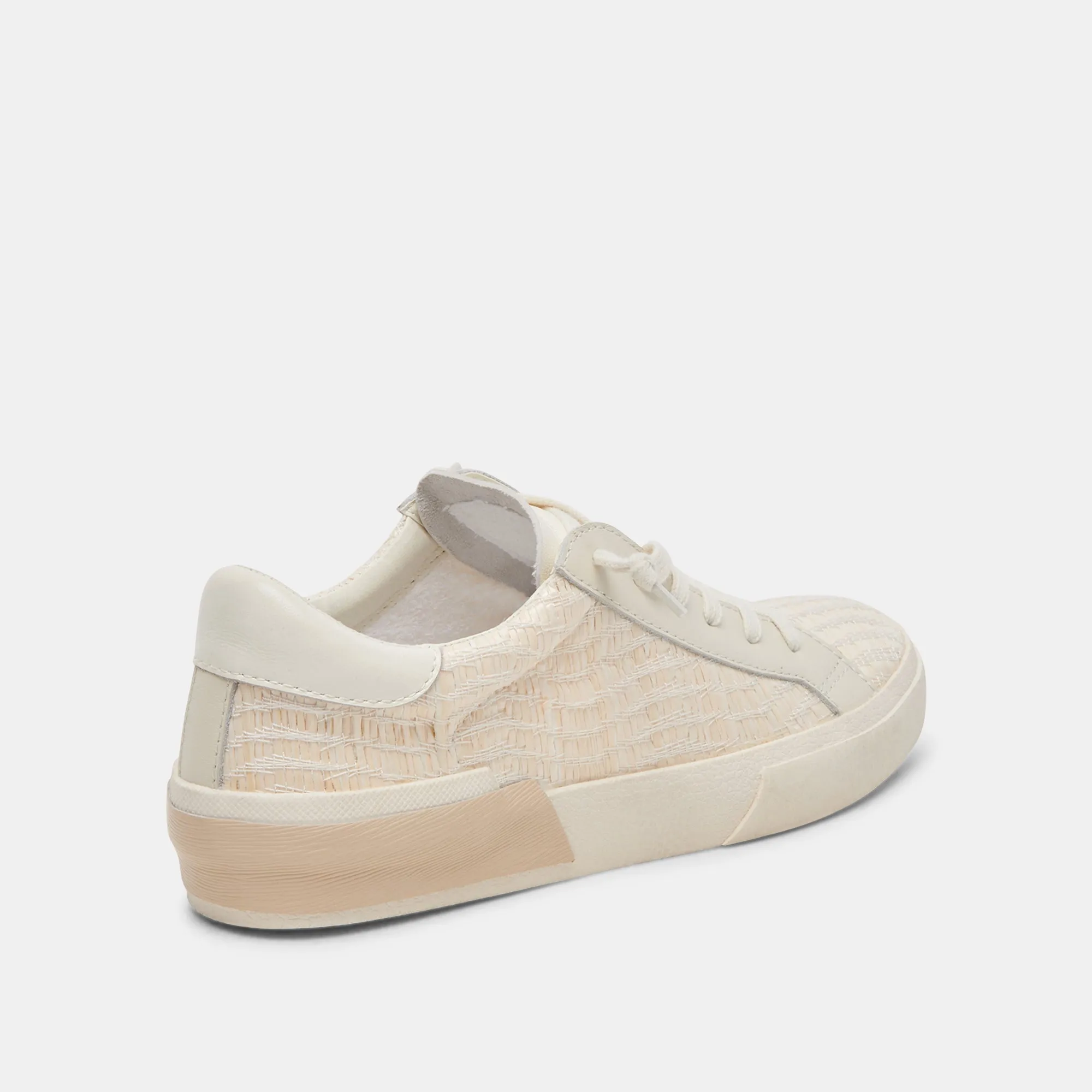 ZINA SNEAKERS BONE RAFFIA