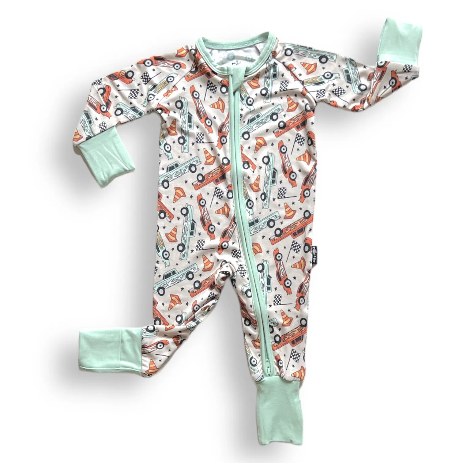 ZIP ROMPER - Hot rod